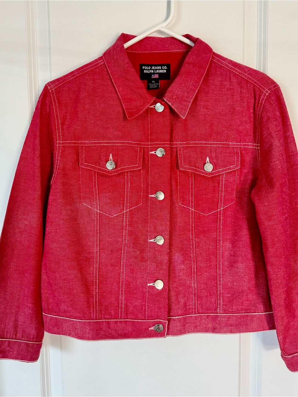 Ralph Lauren Polo Jeans Co. Red Denim Jacket